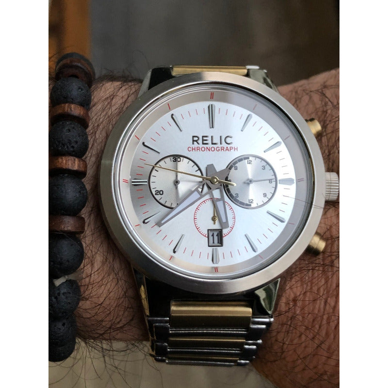 Reloj Relic Vintage Chronograph Hombre Como Nuevo