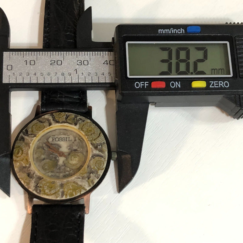 Reloj Fossil Relic Ammonite Mujer Vintage 1995 Único Raro