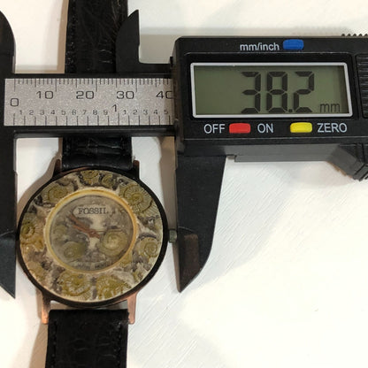 Reloj Fossil Relic Ammonite Mujer Vintage 1995 Único Raro