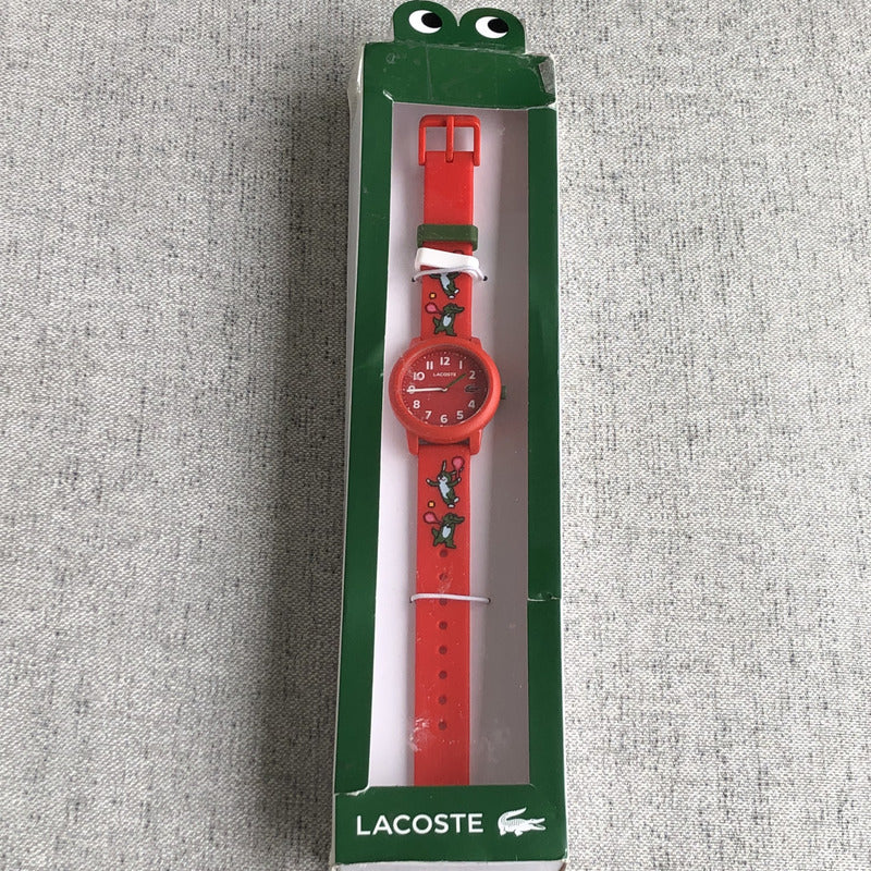 Reloj Lacoste Pixelcroc Niños 2021 Rojo Original Con Caja