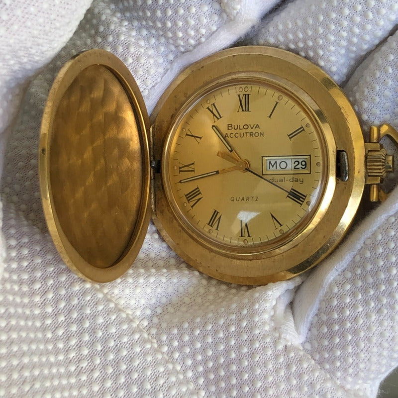 Reloj Bulova Accutron Vintage 1985 Bolsillo Valor Histórico Dualday