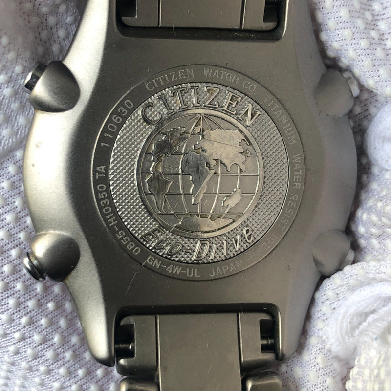 Reloj Citizen Eco-drive Solar Hombre Año 2001 Cronógrafo Titanio