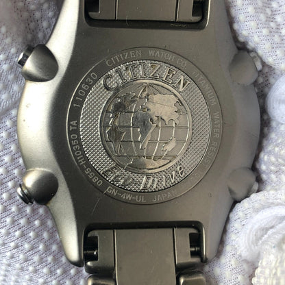 Reloj Citizen Eco-drive Solar Hombre Año 2001 Cronógrafo Titanio