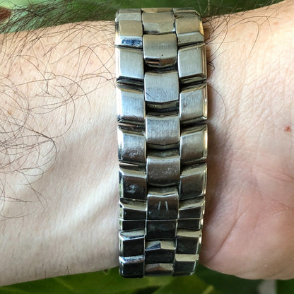 Reloj Bulova Hombre Año 2004 Rectangular Dial Azul Profundo