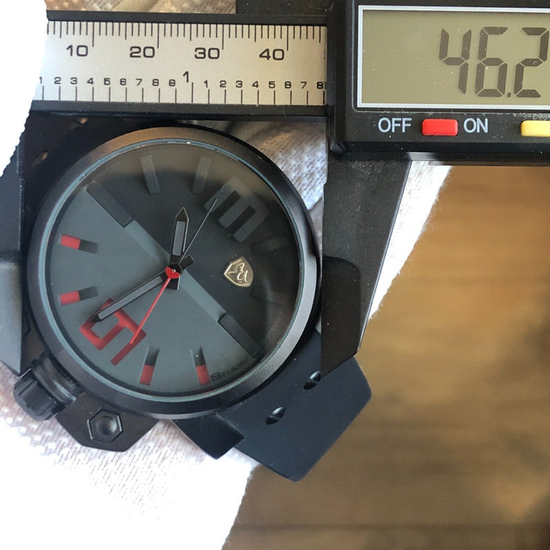 Reloj Shark Sport Hombre Año 2013 Negro Rojo 46mm