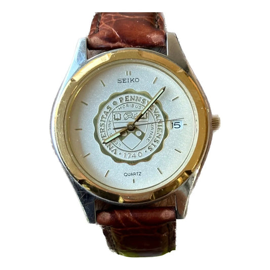 Reloj Seiko University Of Pennsylvania Hombre 1988 Pulsera Original