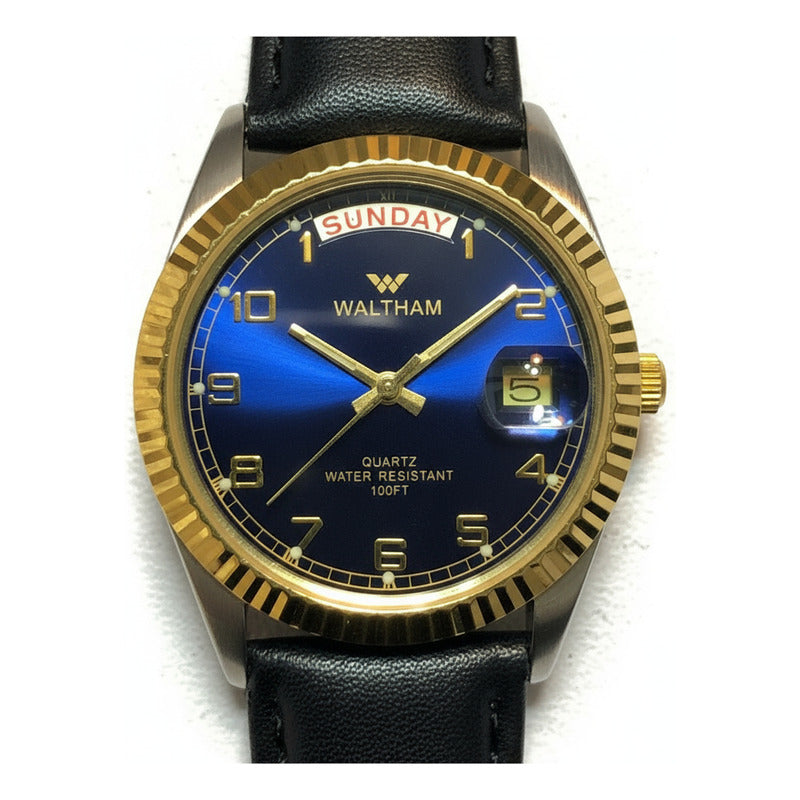 Reloj Waltham Vintage 1998 Day-date Azul President Style