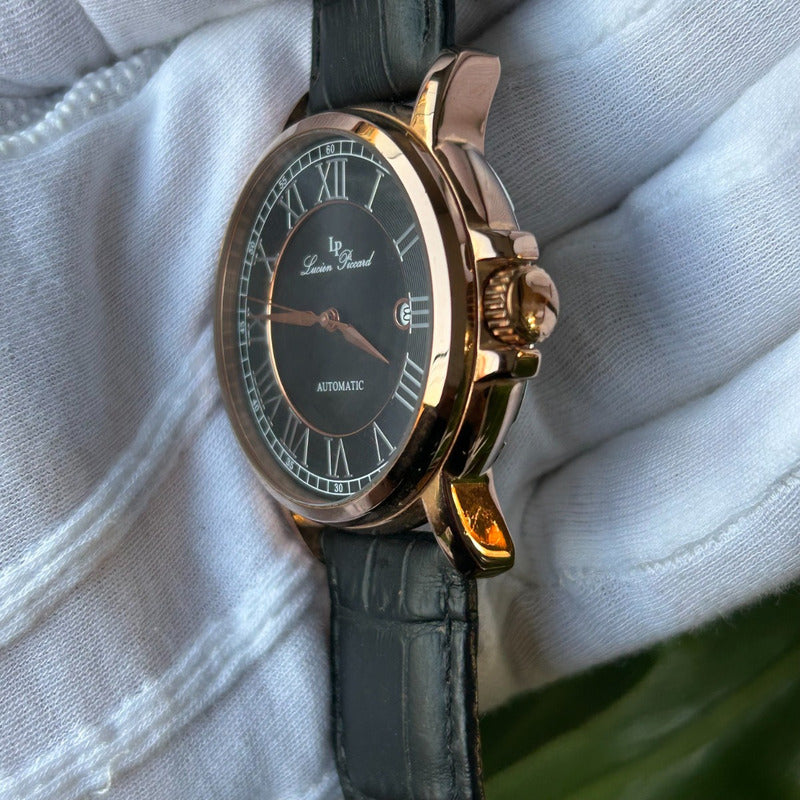 Reloj Lucien Piccard Hombre Automático 2013 Raro Transparente