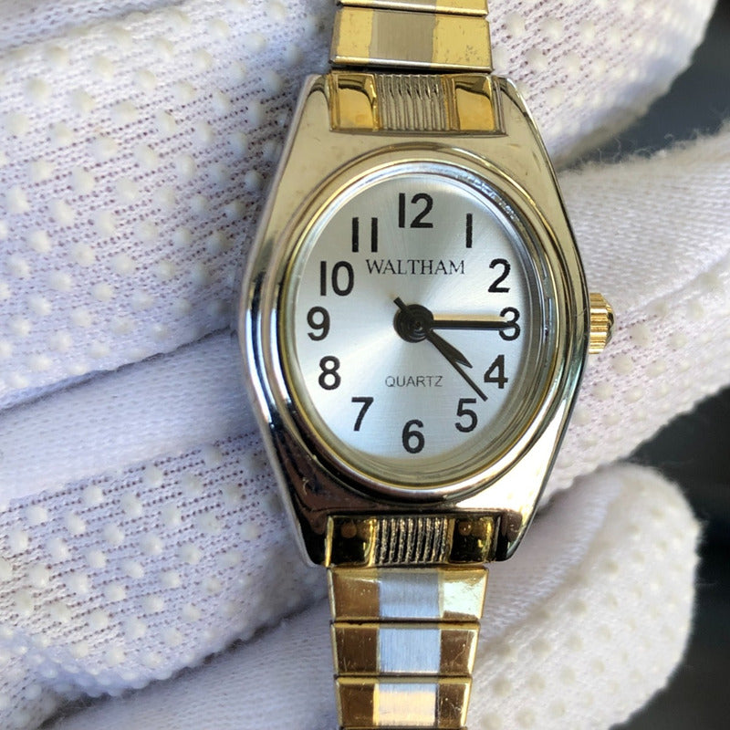 Reloj Waltham Mujer Año1996 Quartz Pulsera Expandible Nuevo