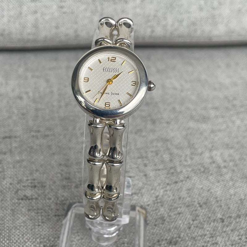 Reloj De Plata 925 Ecclissi Mujer Año 2002 Bamboo Link