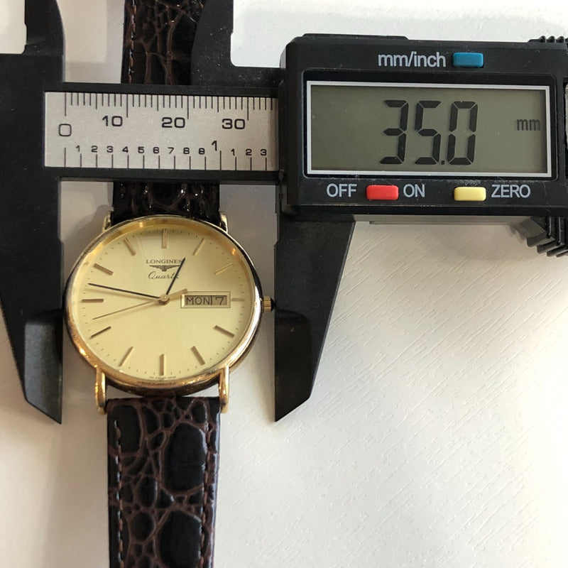 Reloj Longines Hombre Año 1989 Quartz Dorado Day-date