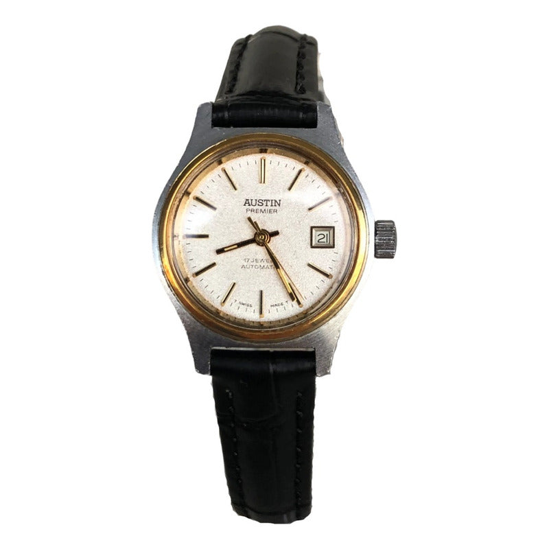 Reloj Austin Premiere Suizo Vintage Mujer Automático 17rubíes