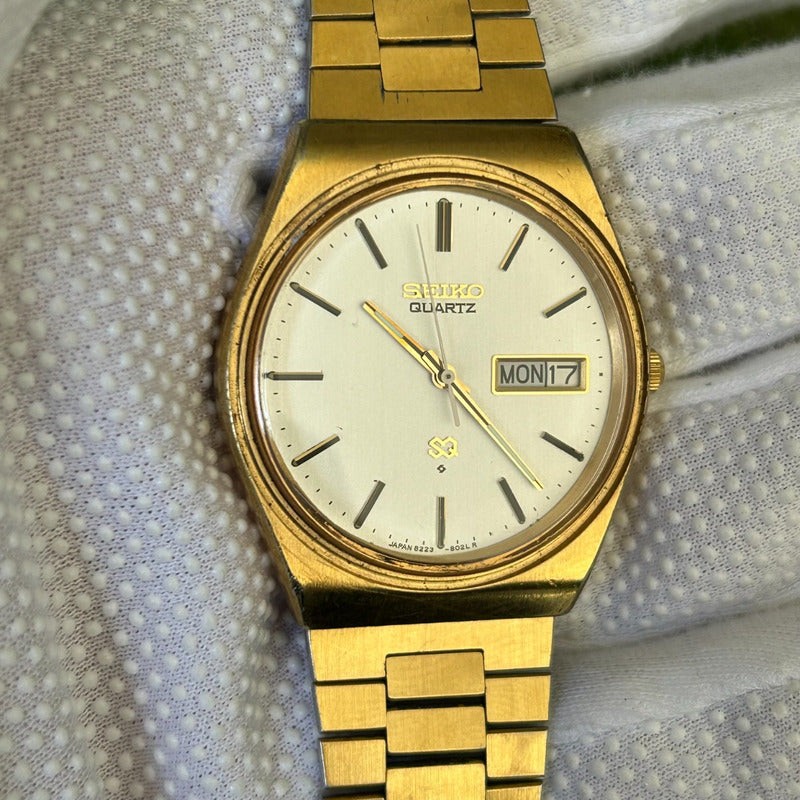 Reloj Seiko Hombre Vintage Año 1980 Quartz Día-fecha