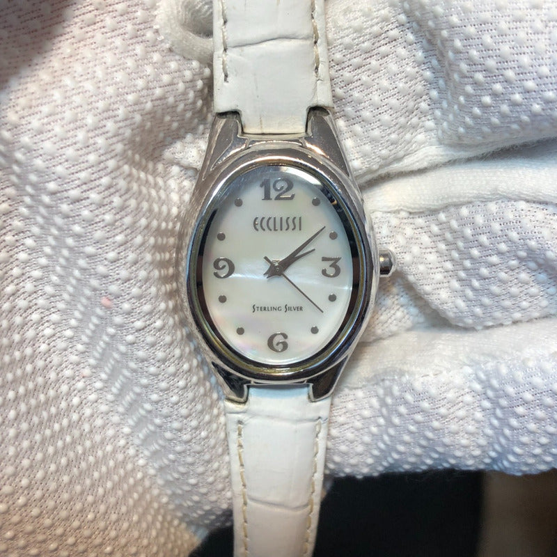 Reloj Ecclissi Plata 925 Mujer Año 2001 Oval Madreperla