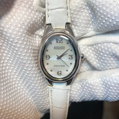 Reloj Ecclissi Plata 925 Mujer Año 2001 Oval Madreperla