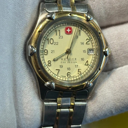 Reloj Wenger Swiss Army Hombre 1998 Field Militar Two Tone