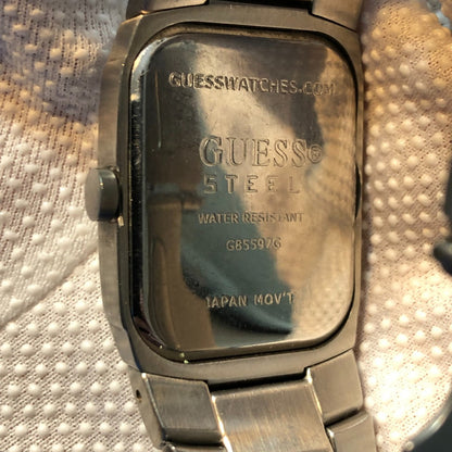 Reloj Guess Steel Hombre Inicios Años 2000 Sunburst Compacto