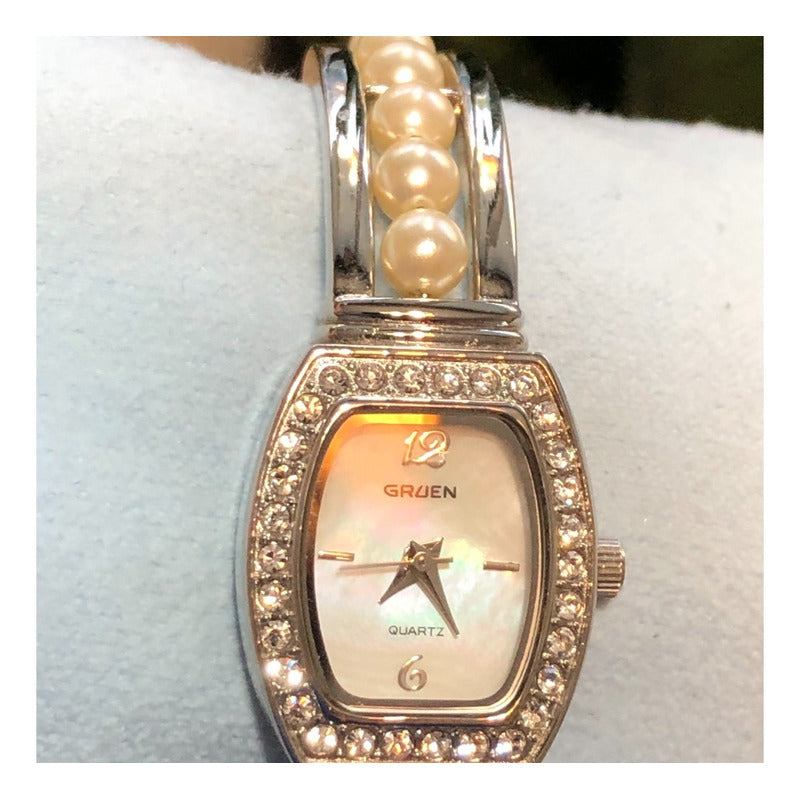 Reloj Gruen Mujer Dial Madreperla Neovintage Inicios De 2000