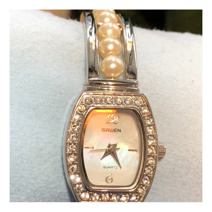 Reloj Gruen Mujer Dial Madreperla Neovintage Inicios De 2000