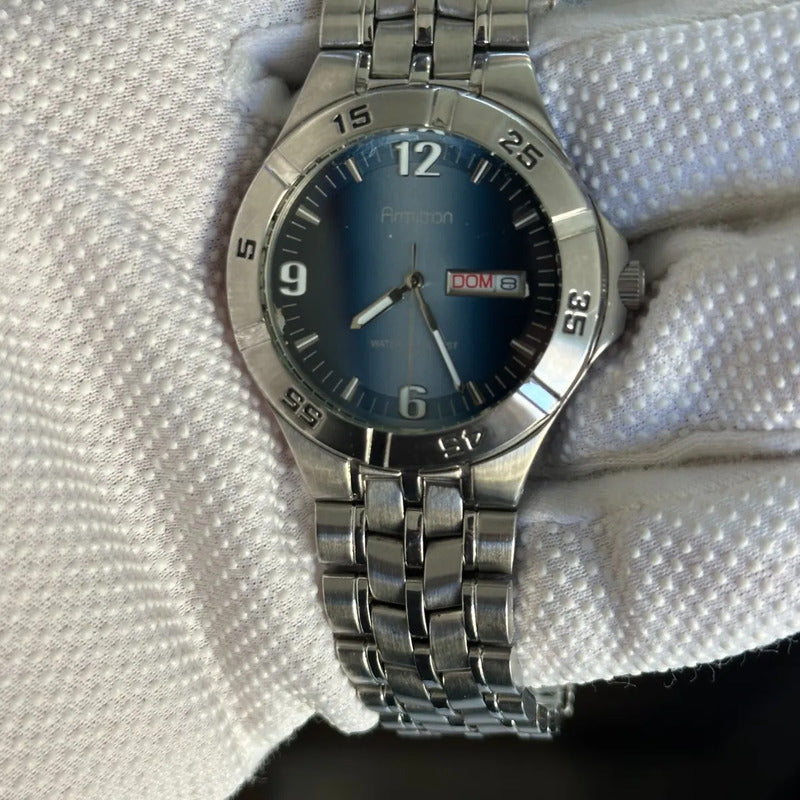 Reloj Armitron Hombre Day-date Año 2002 Columna Luminosa
