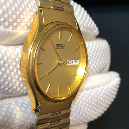 Reloj Seiko Hombre Vintage 1994 Dorado Dial Champagne