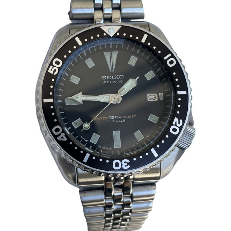 Reloj Seiko Hombre Año 1993 Diver Automático Negro 17J 7002