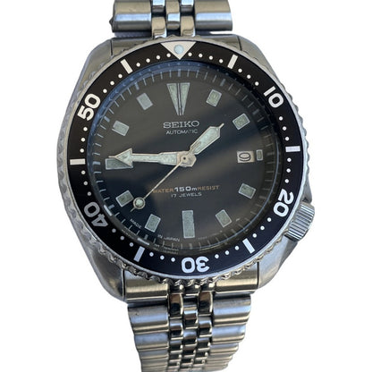 Reloj Seiko Hombre Año 1993 Diver Automático Negro 17J 7002