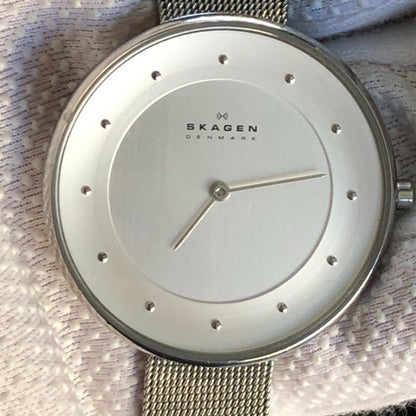 Reloj Skagen Mujer Año 2015 Cuarzo Malla Milanesa Caja 38 Mm
