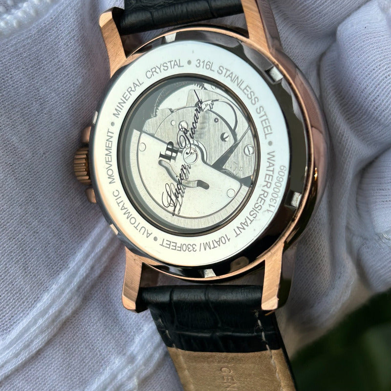 Reloj Lucien Piccard Hombre Automático 2013 Raro Transparente