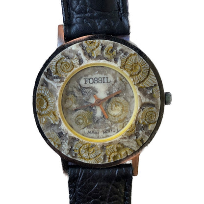 Reloj Fossil Relic Ammonite Mujer Vintage 1995 Único Raro