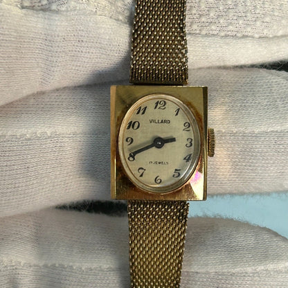Reloj Villard Mujer A Cuerda Vintage Año 1959 Cuadrado Suizo