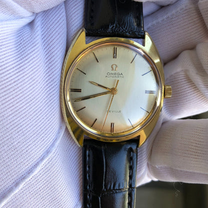 Reloj Omega De Ville Automático Vintage 1968 Cal. 552 Plaqué Oro 20 Micras