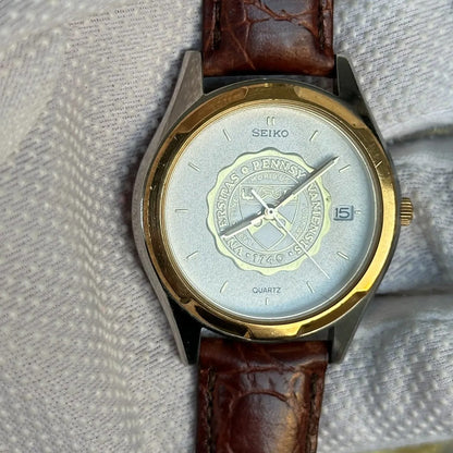 Reloj Seiko University Of Pennsylvania Hombre 1988 Pulsera Original