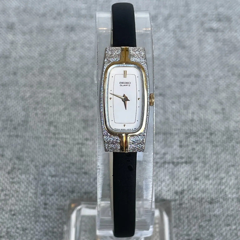 Reloj Seiko Mujer Vintage 1982 Rectangular Ultradelgado