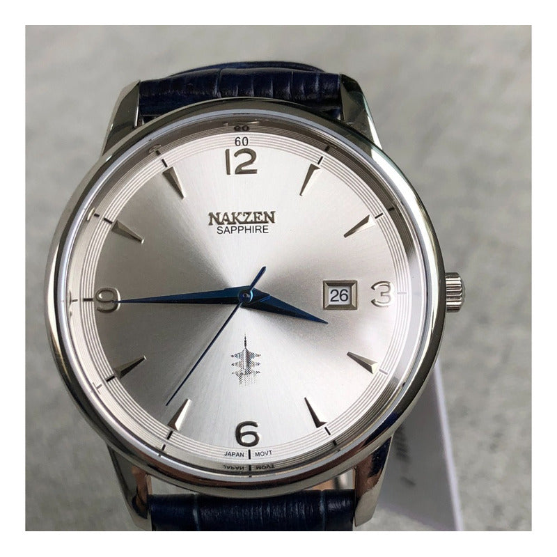 Reloj Nakzen Zafiro Hombre Inspiración Zen Máquina Japonesa