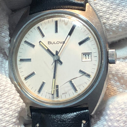 Reloj Bulova Hombre 1970 Suizo Cuerda Manual Leer Detalle