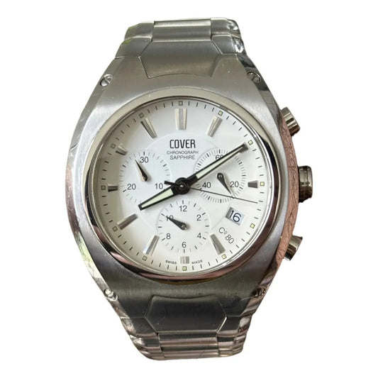 Reloj Suizo Chronograph Cover Hombre Zafiro 2003 Alta Gama Escaso