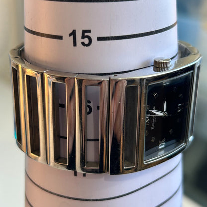 Reloj Kenneth Cole Mujer Año 2004 Acero Rectangular Cut-out