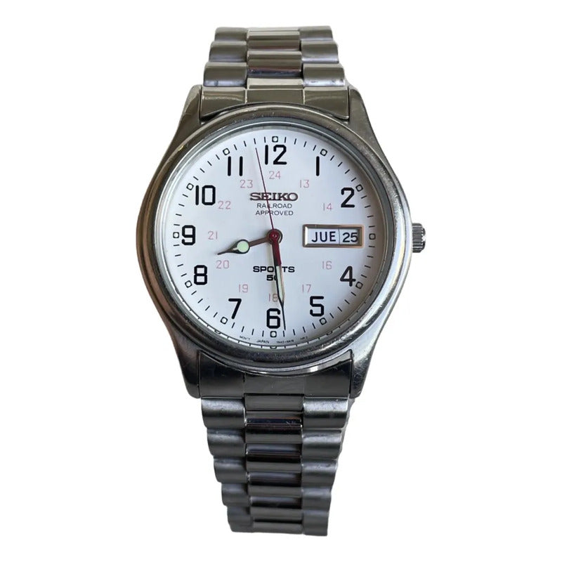 Reloj Seiko Railroad Approved Tn43 Hombre 1999 Diseño Ferroviario