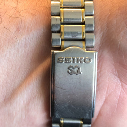 Reloj Seiko Hombre Vintage Año 1997 Two Tone Día-fecha Raro