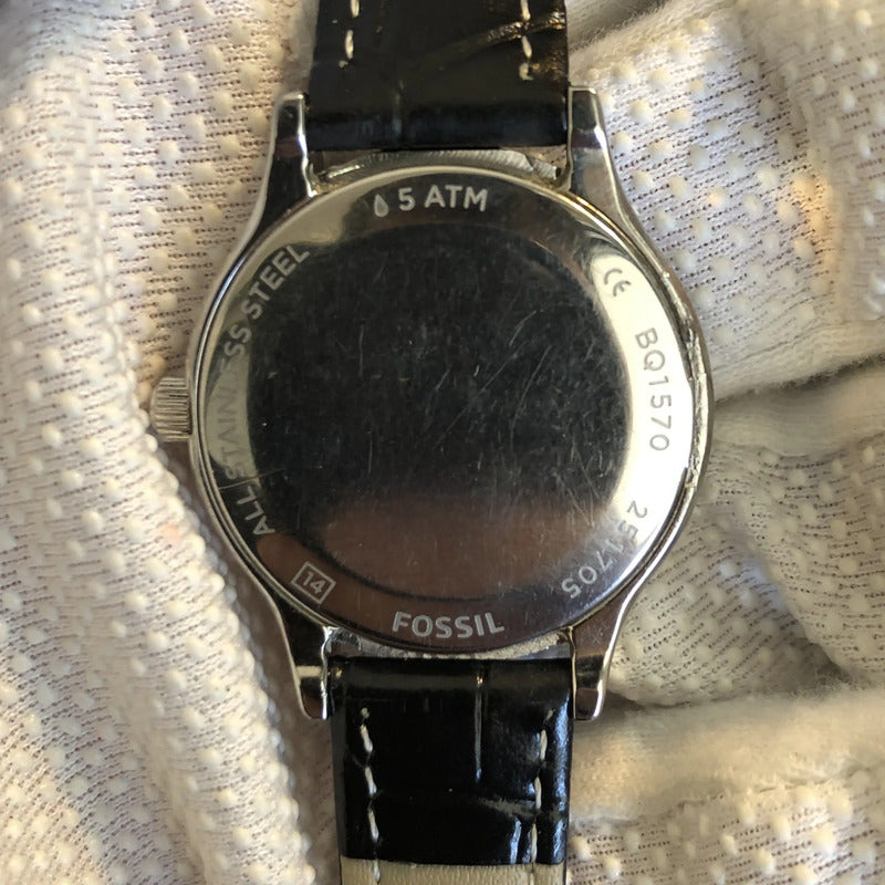 Reloj Fossil Mujer Año 2007 Dial Texturado Con Cristales