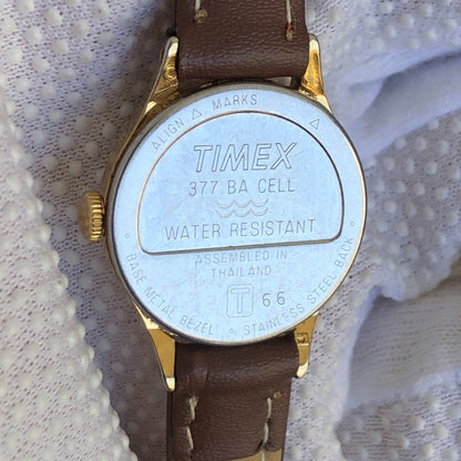 Reloj Timex Mujer 1996 Quartz Pequeño 22mm Dorado Clásico