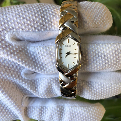 Reloj Seiko Mujer 1992 Cuarzo Japonés Brazalete Integrado