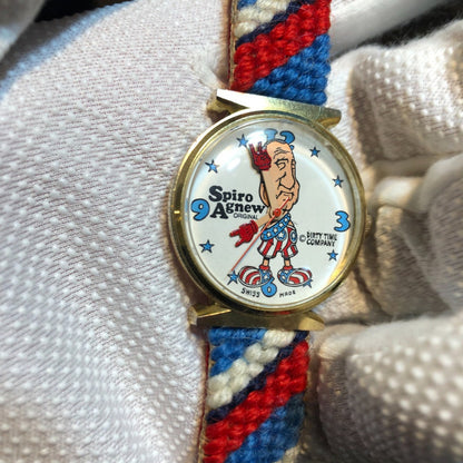 Reloj Spiro Agnew Hombre Mecánico Año 1970 Pieza De Museo
