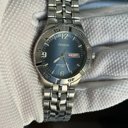 Reloj Armitron Hombre Day-date Año 2002 Columna Luminosa