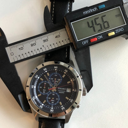 Reloj Seiko Cronógrafo 4t57 Hombre Año 2017 Azul Raro