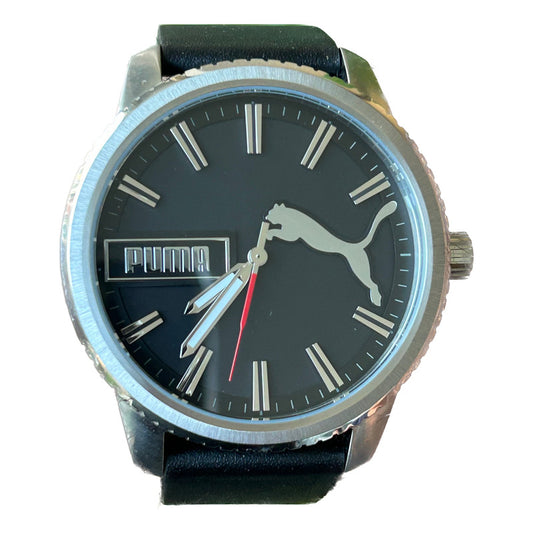 Reloj Puma Nuevo Hombre Año 2019 Caja GrandeNegro Acero