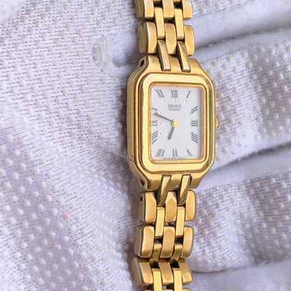Reloj Seiko Mujer Vintage 1991 Quartz Rectangular Romano 20mm