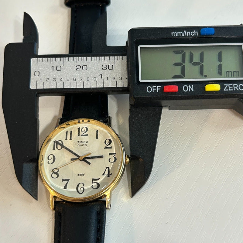 Reloj Timex Hombre 1993 Serif Clásica Vintage Compacto