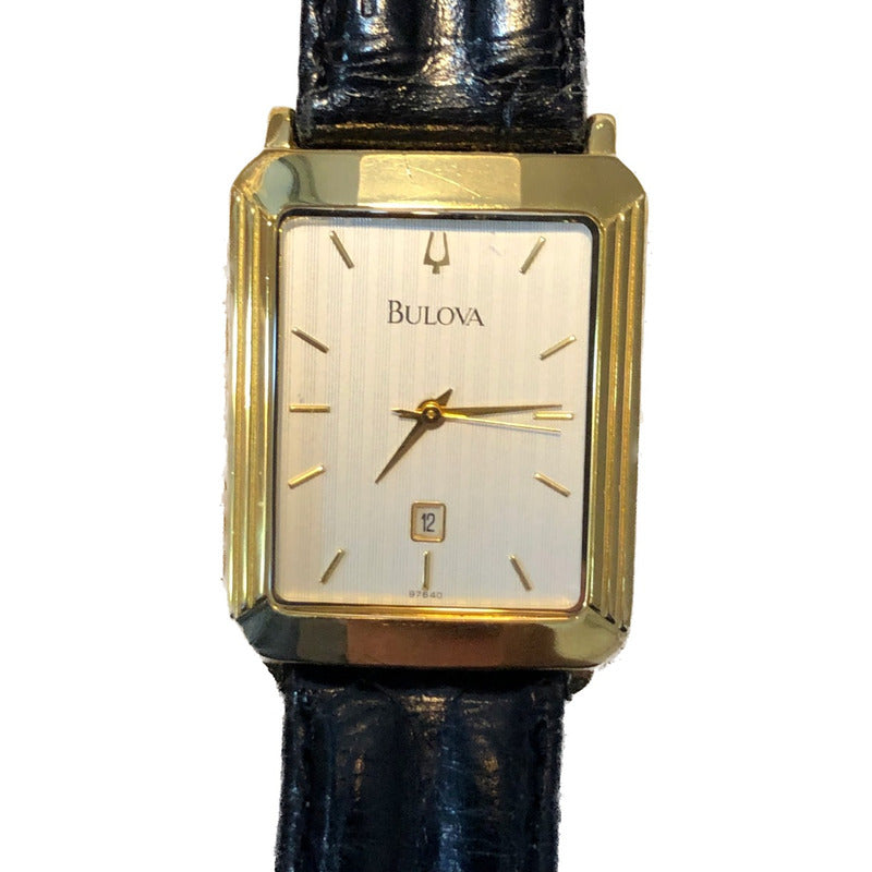 Reloj Bulova Dress Classic Hombre Año 1999 Con Fecha Central Raro